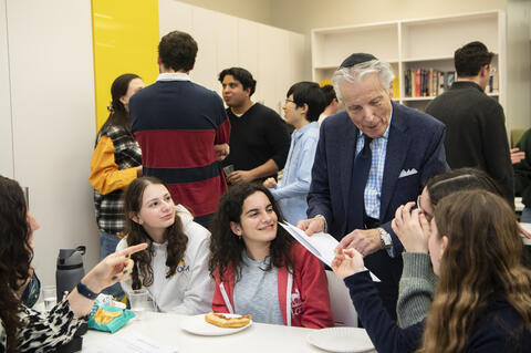 Students from Central High School discuss their project